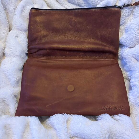 Nena & Co.  Women's Brown Clutch - Picture 3 of 4